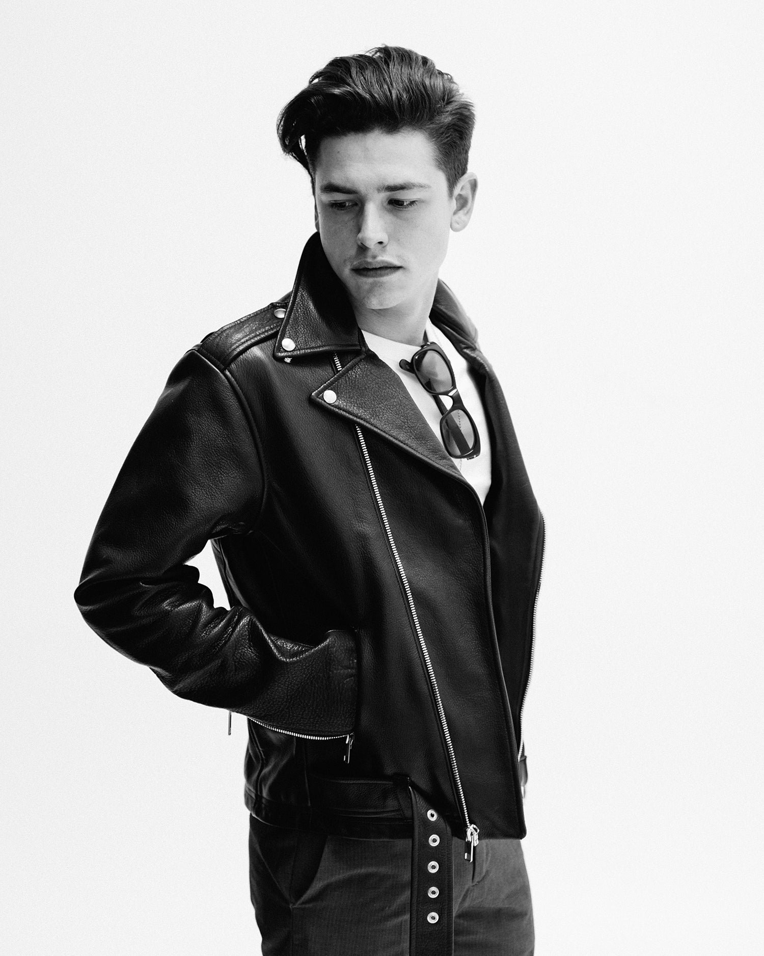 Men's Classic Moto Leather Jacket