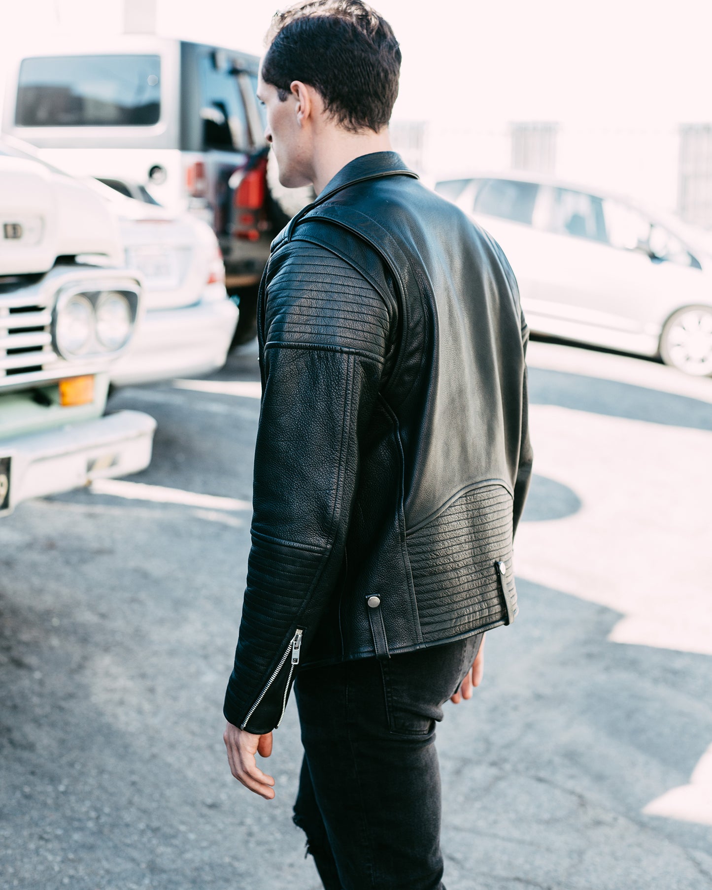 Men's Quilted Moto