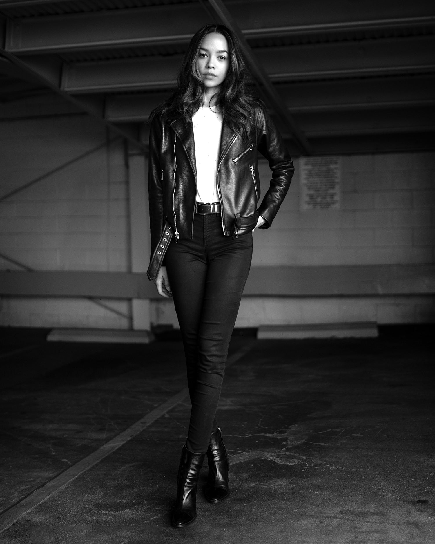 Women's Classic Moto Leather Jacket